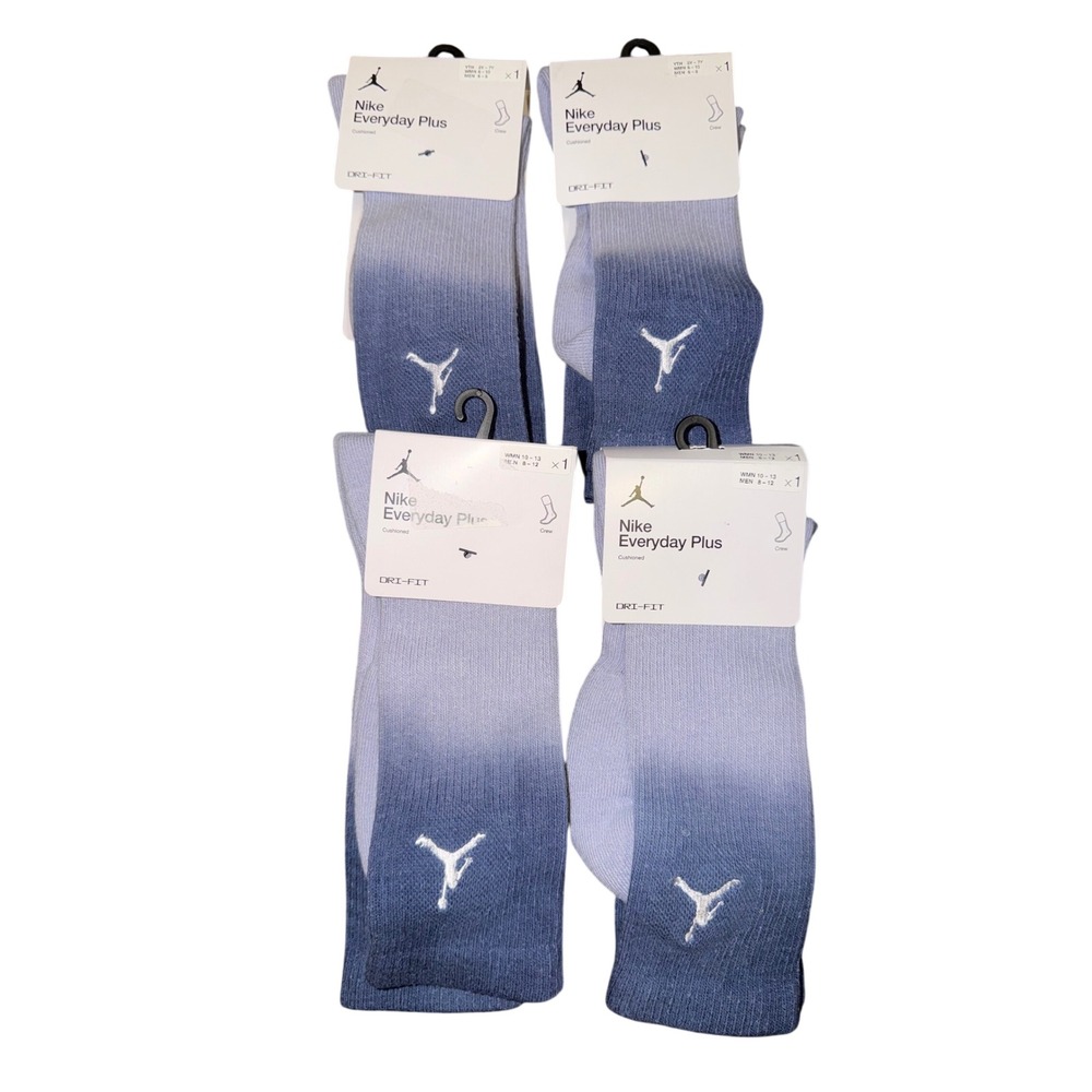 Jordan Everyday Plus Crew Sock (Lot of 4)Men's 8-12 / Women's 10-13 NWT NEW